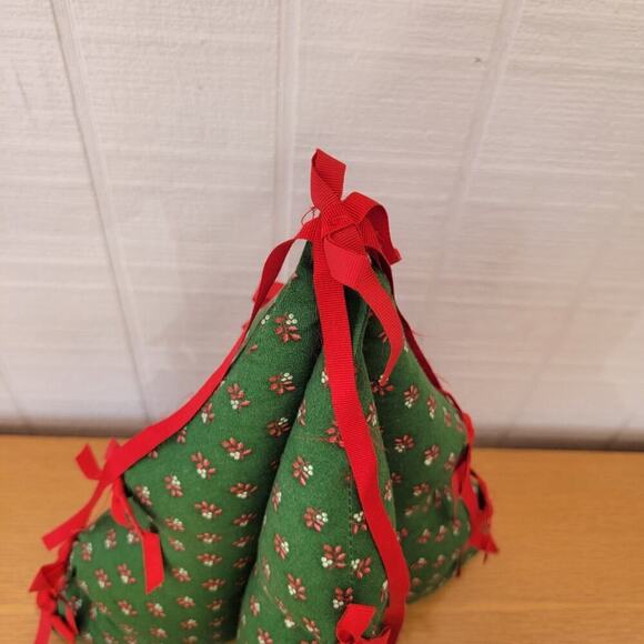 Vintage MCM Christmas Tree Plush Stuffy Holiday Decoration Decor Mid Century - Picture 7 of 9